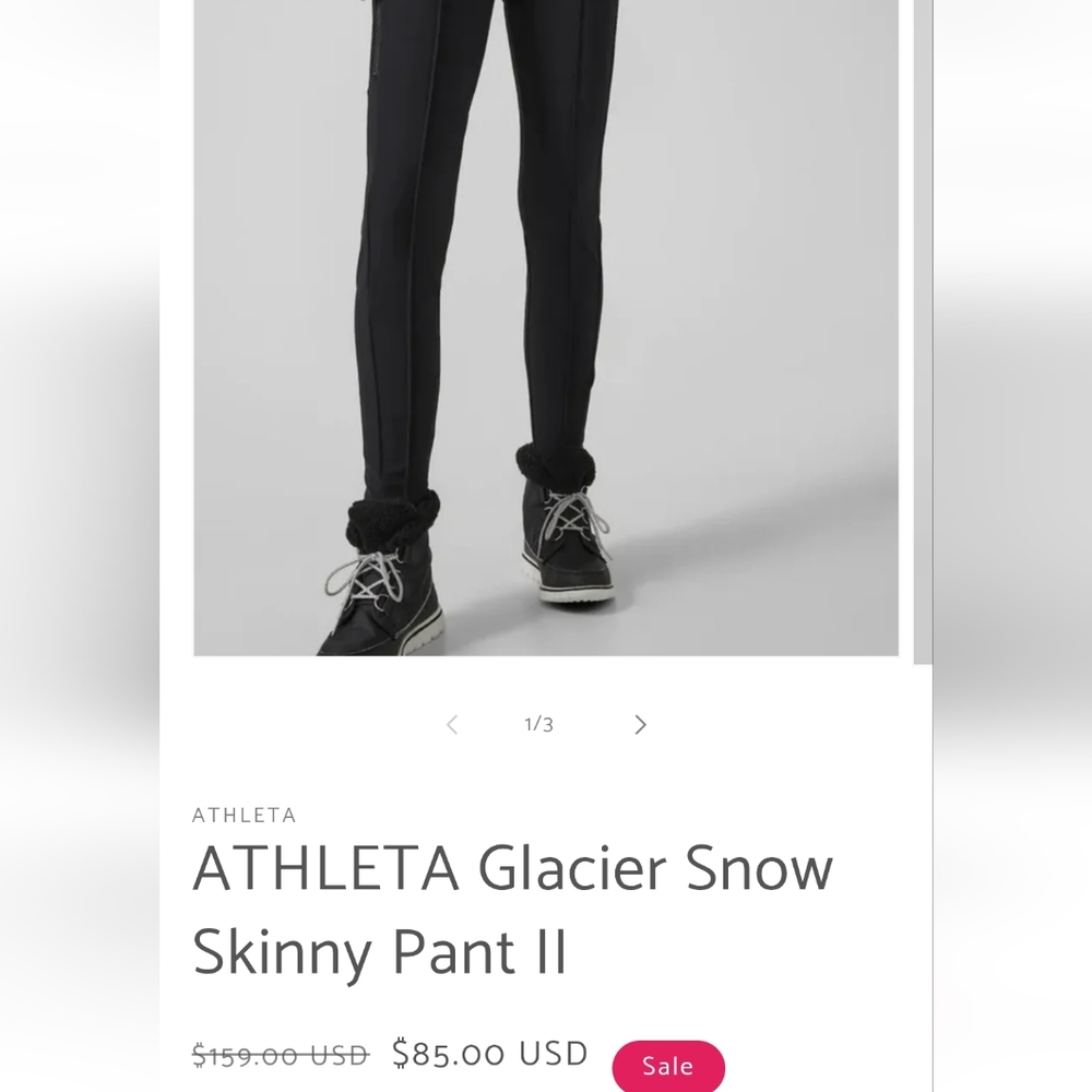 Athleta Black Skinny Pants - Picture 2 of 13